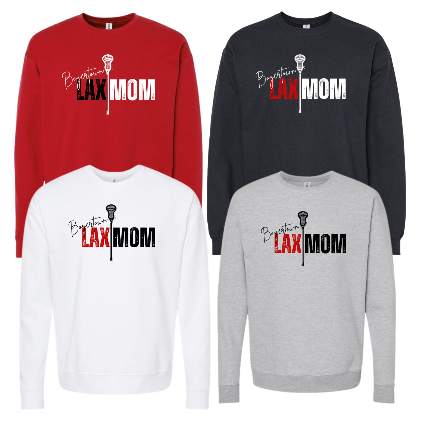 BOLT LAX MOM Unisex Crewneck Sweatshirt