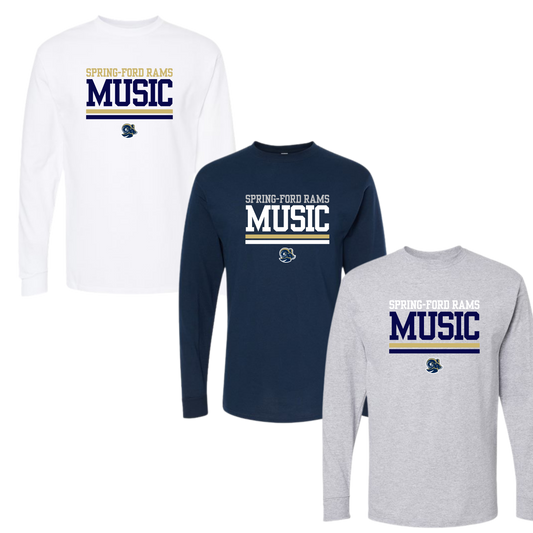 SF Music Unisex LS Tee - Campus