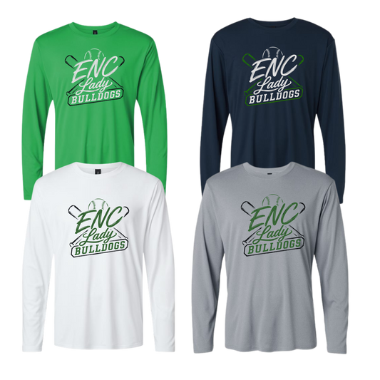 Lady Bulldogs Unisex Long Sleeve Performance Tee - Outline