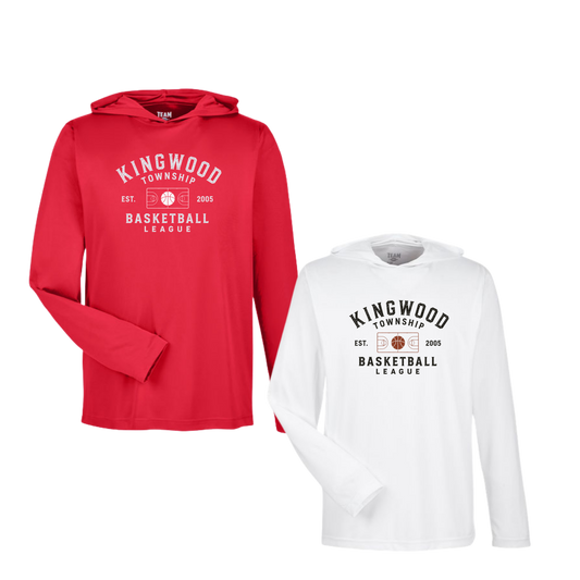 KW Township Basketball Long Sleeve Performance W/Hood - Hardwood