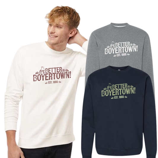 Building A Better Boyertown Independent Trading Co Crewneck Sweatshirt Icon