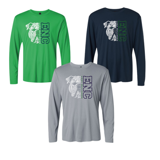 Lady Bulldogs Unisex Long Sleeve Performance Tee Half
