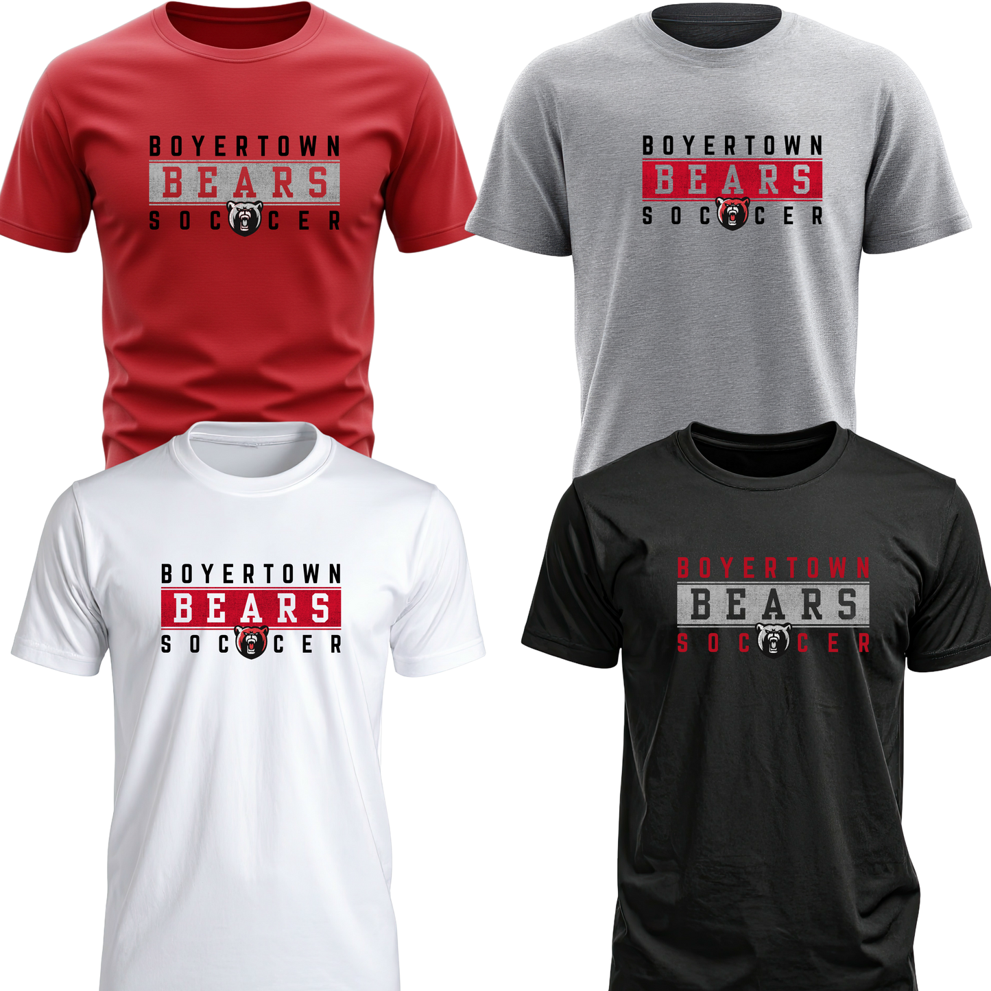 Boyertown Boys Soccer Unisex Tee - Striker