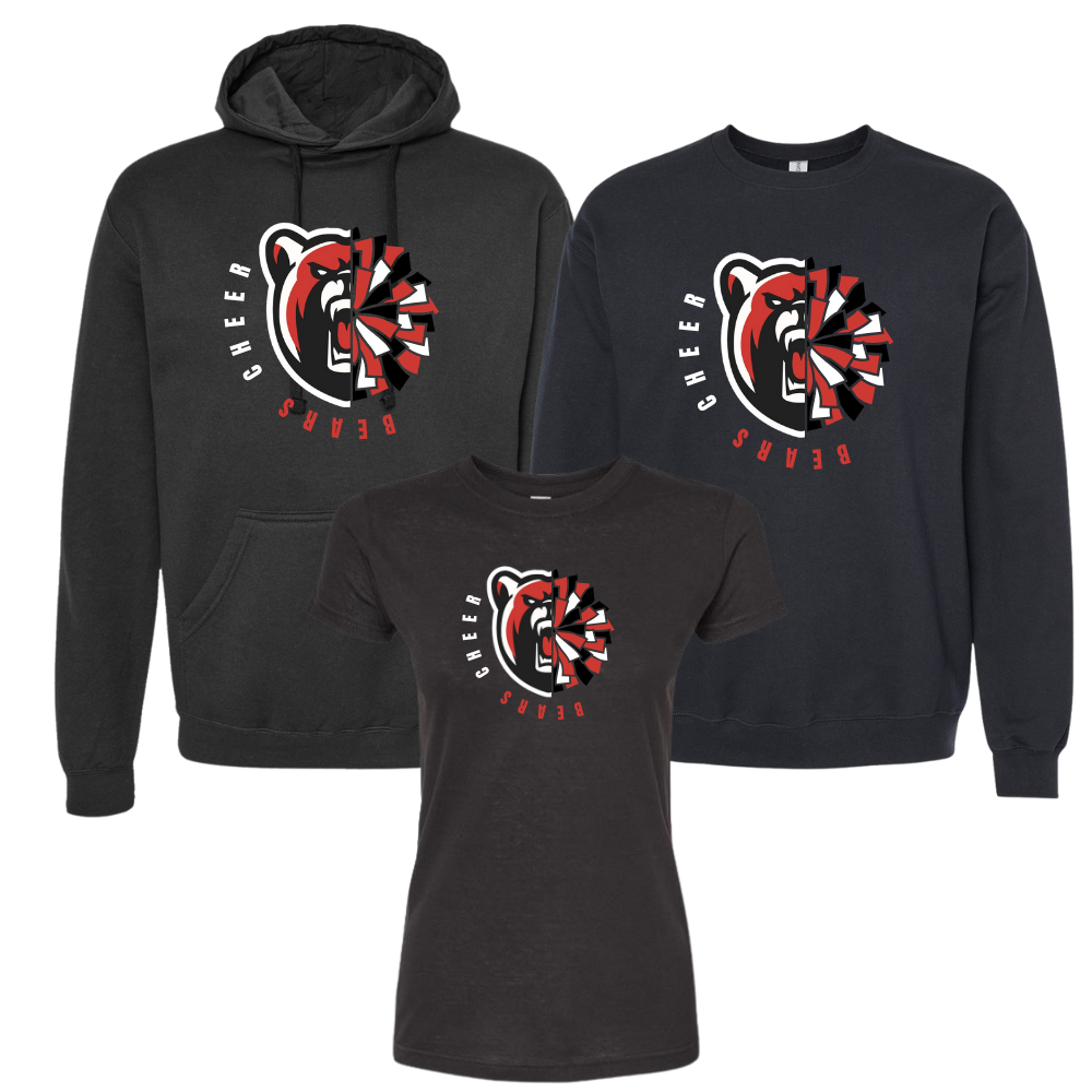 Bears Cheer Hit Zero Design Multiple Colors