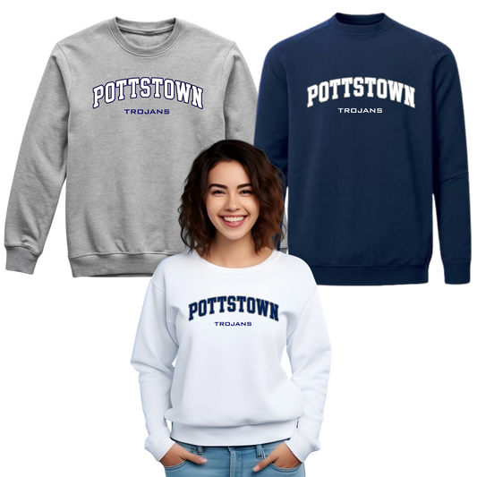 Pottstown Trojans Football Unisex Crewneck - Hometown