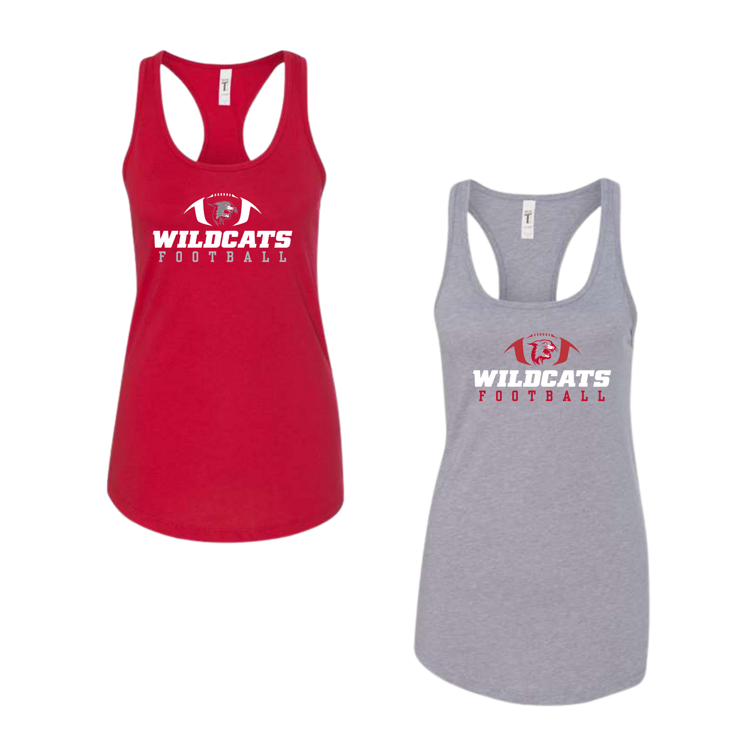 OJR Wildcats Football Ladies Racerback Tank - Safety