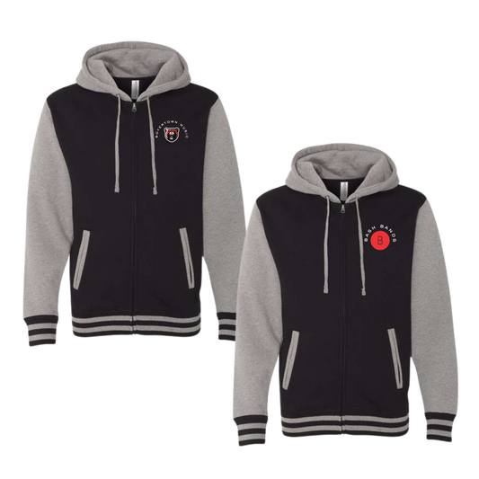 BASH Music Heavyweight Varsity Full Zip Hoodie