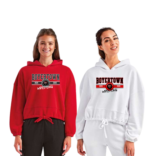 Boyertown Wrestling Ladies Cropped Hoodie