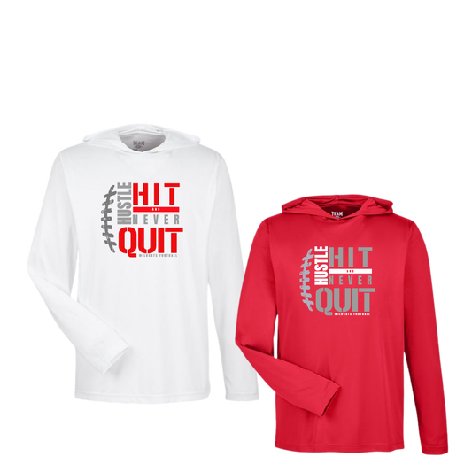 CYFO LS Performance Tee W/Hood Never Quit