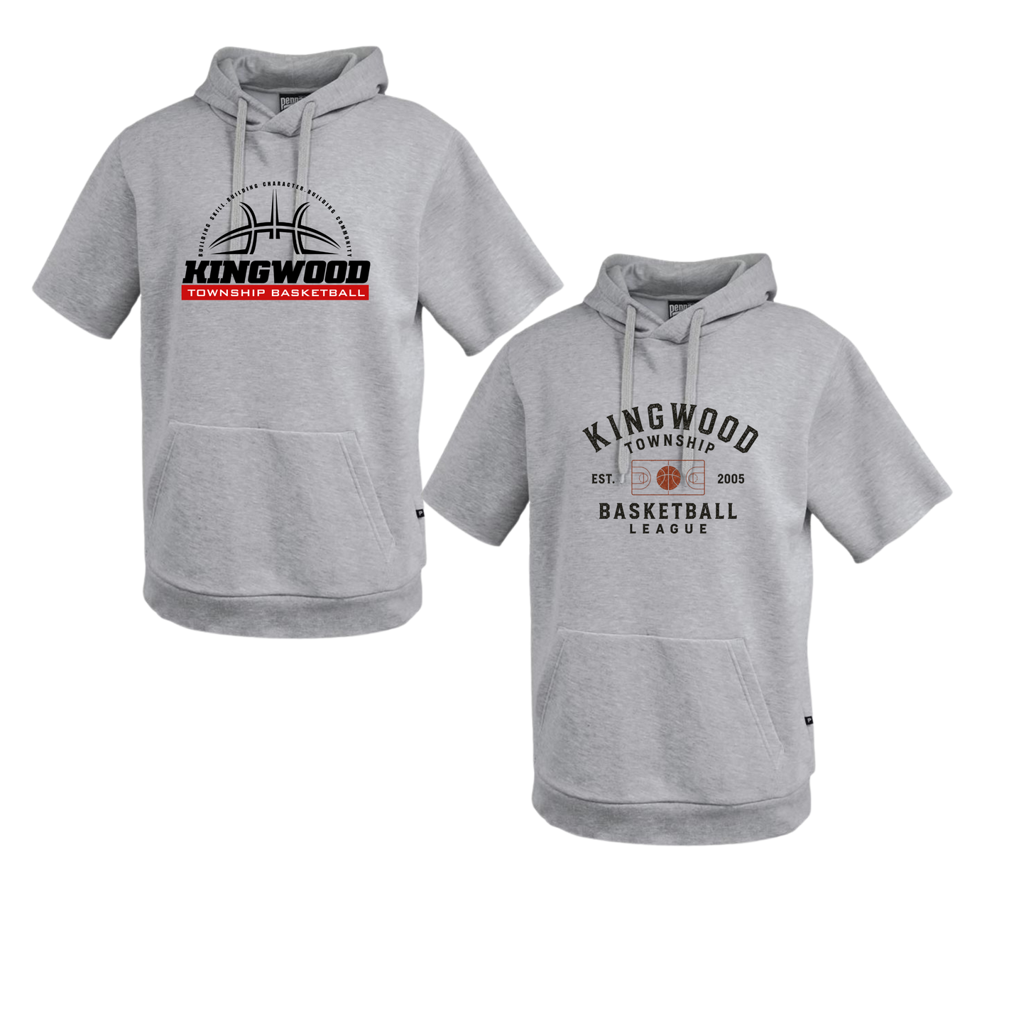 KW Township Basketball Short Sleeve Fleece Hoodie