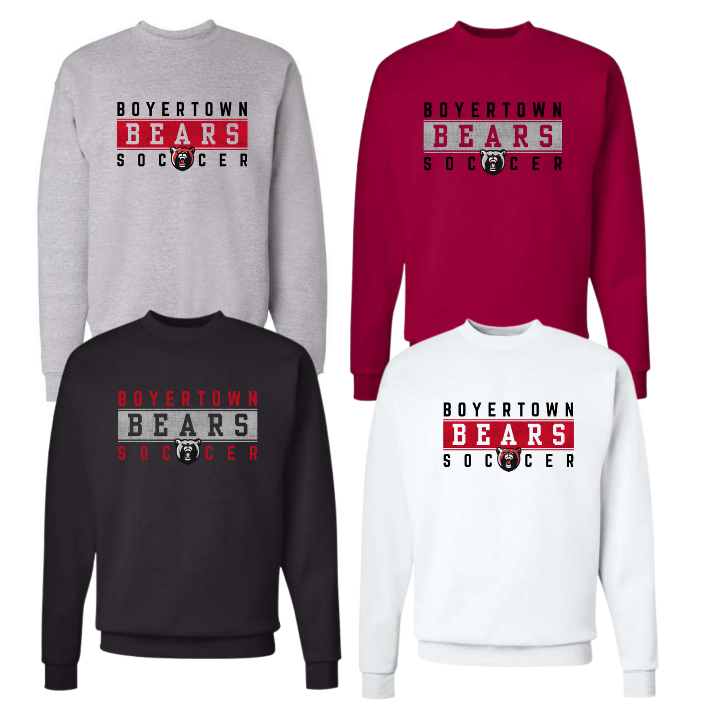 Boyertown Boys Soccer Unisex Crewneck - Striker