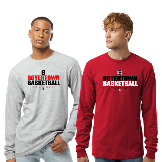 Boyertown Basketball LS Cotton Unisex Tee Courtside