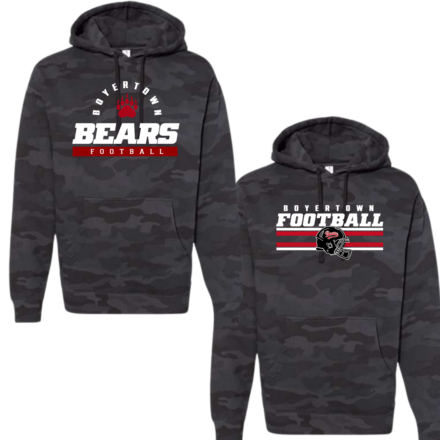 Bears Football 26 -Ghost Camo- Hoodie