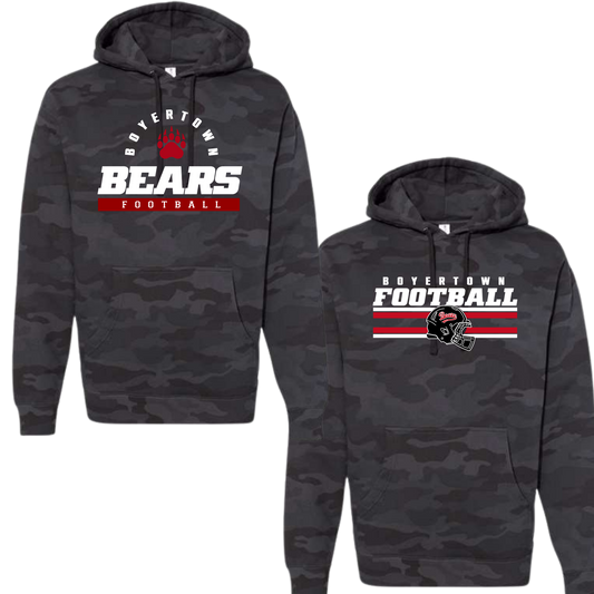 Bears Football 26 -Ghost Camo- Hoodie