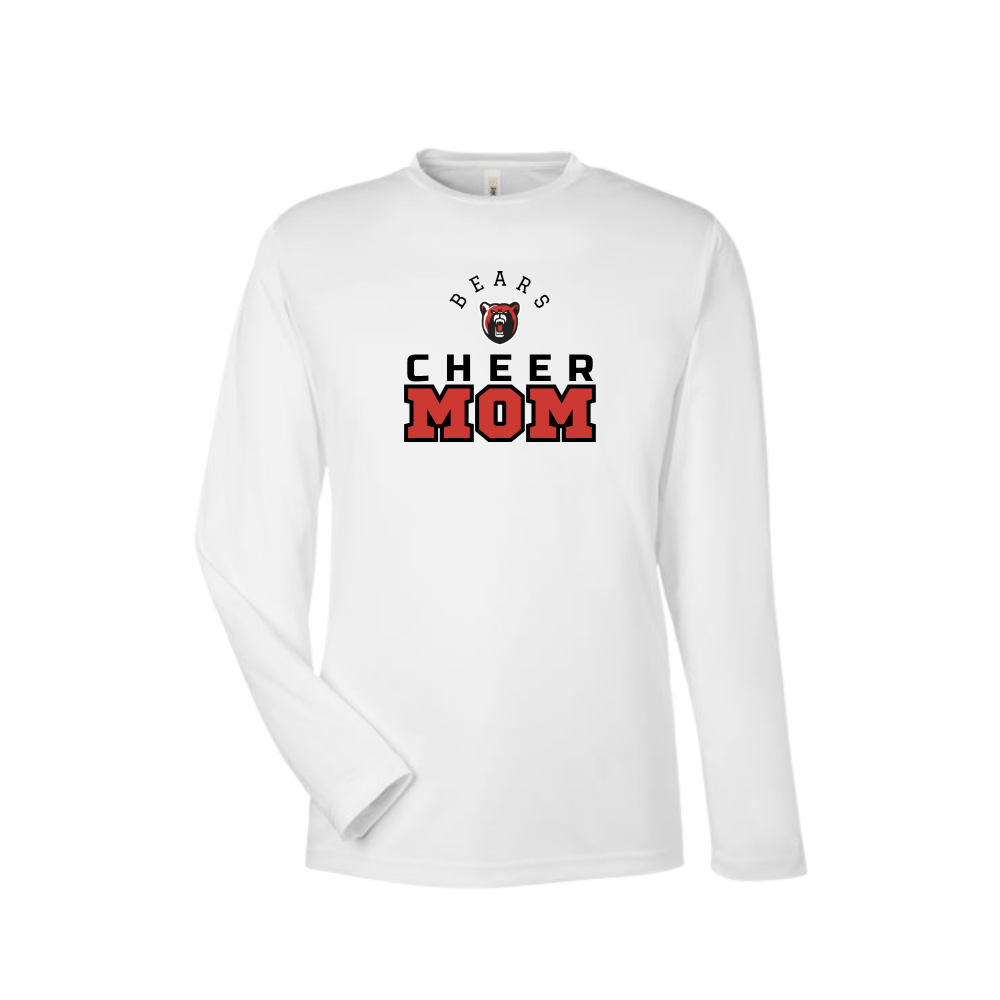 Bears Cheer Long Sleeve Performance Tee Cheer Mom