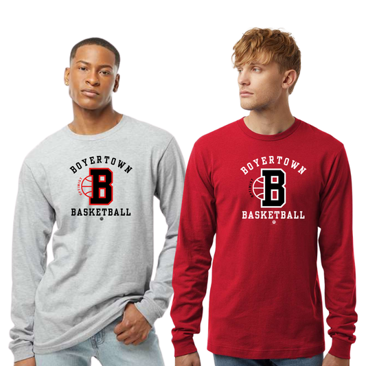 Boyertown Basketball LS Cotton Unisex Tee Swoosh