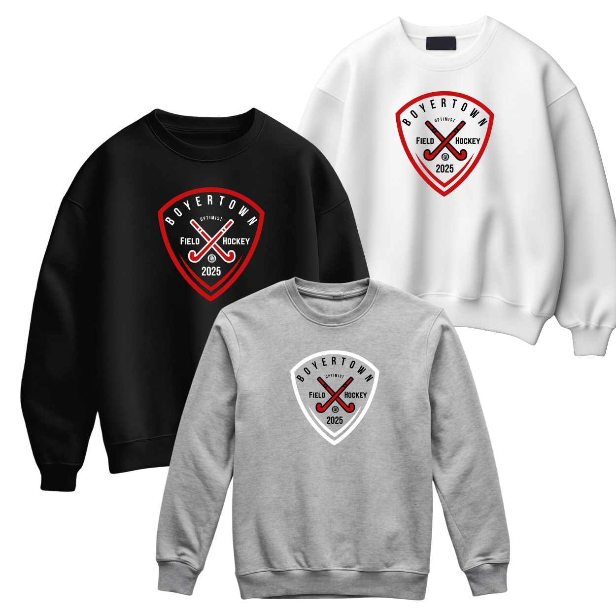 Boyertown Field Hockey Unisex Crewneck Bold
