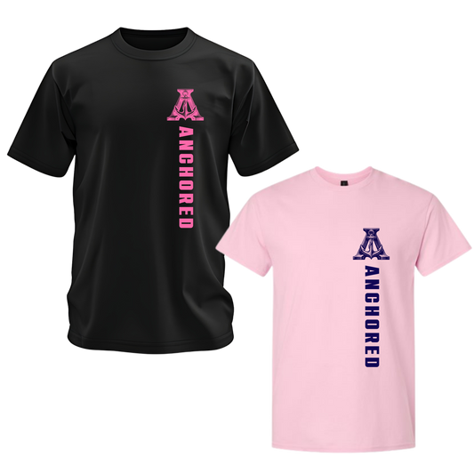 Anchored Left Chest Vertical Print