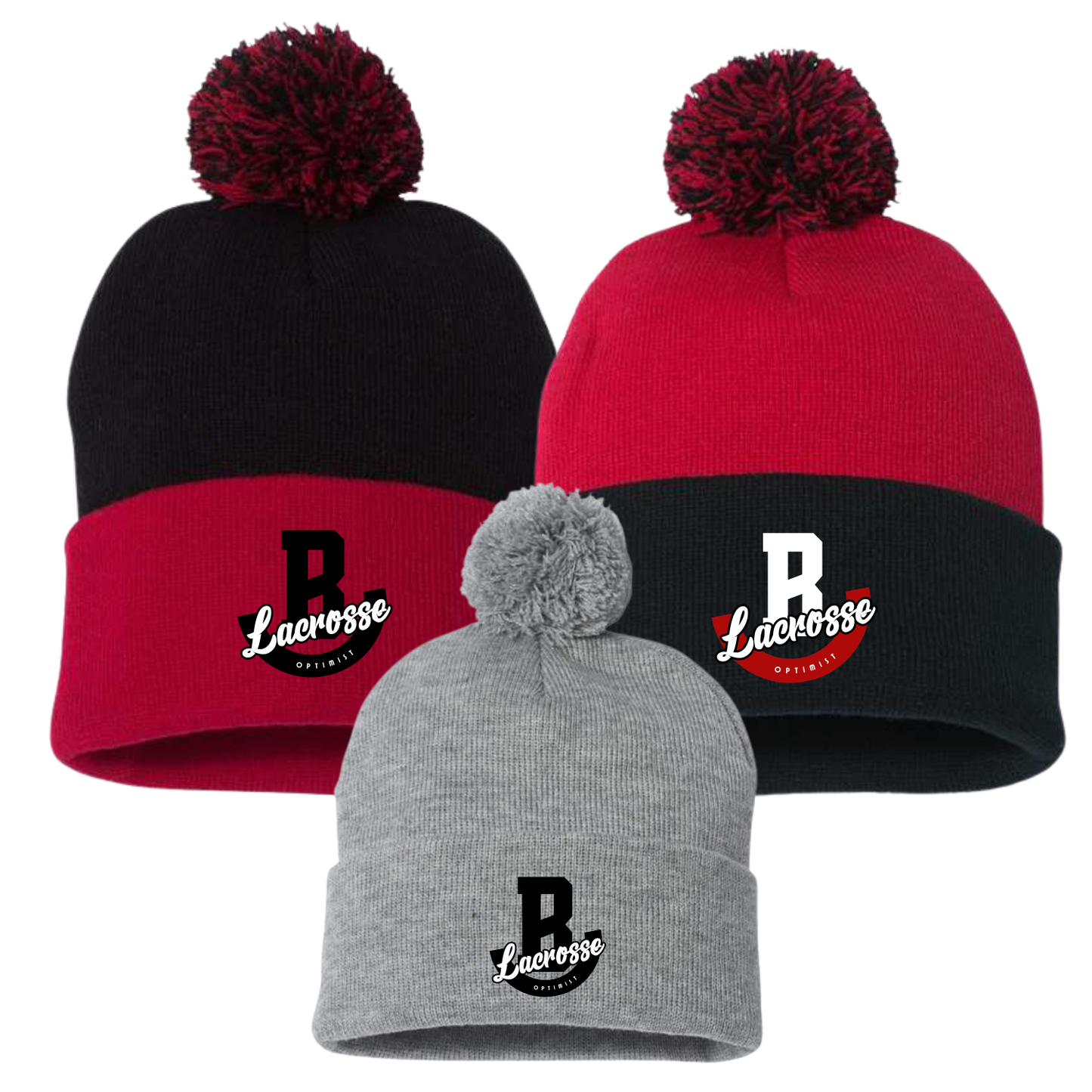 BOLT LAX Gameday Pom Pom Beanie