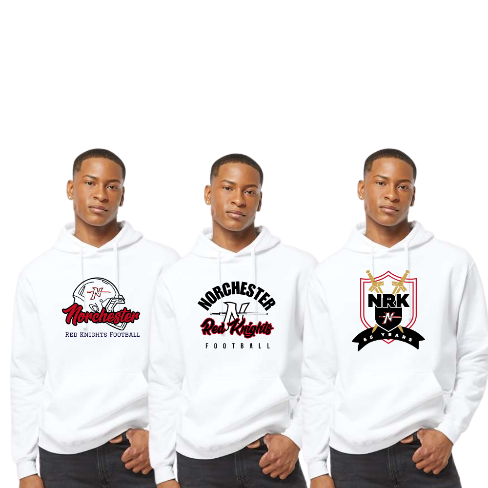 NRK White Unisex Hoodie Multiple Designs