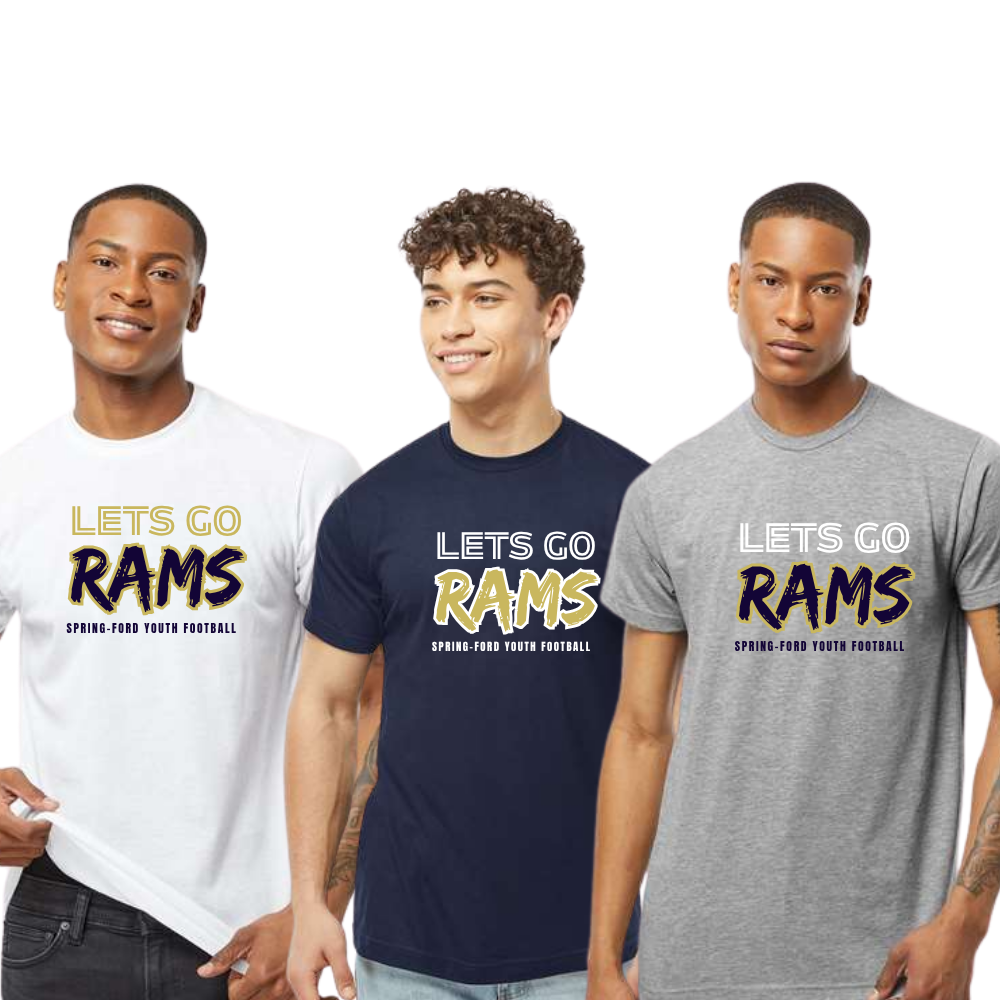 SFYFC Tri-Blend Tee Lets Go Rams