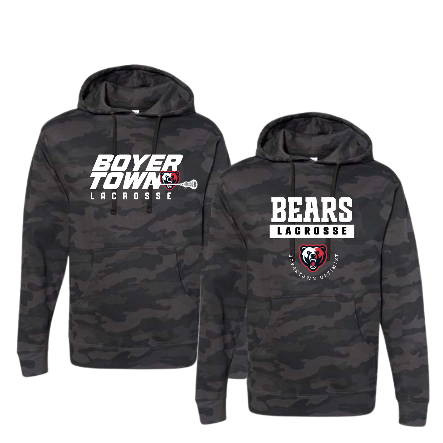 BOLT Unisex Hoodie Black Camo