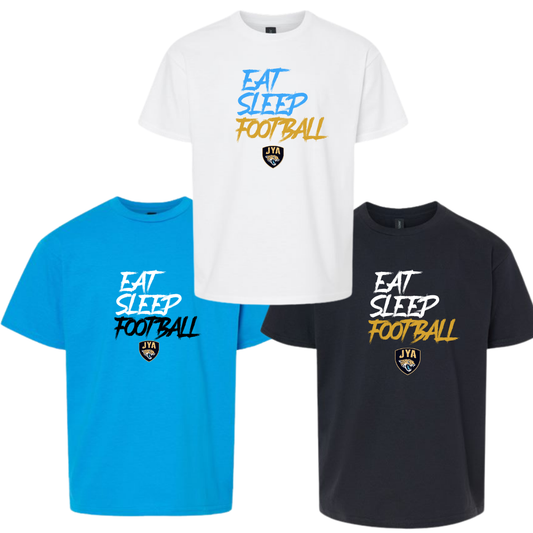 JYA Youth Blended Tee Eat Sleep Football