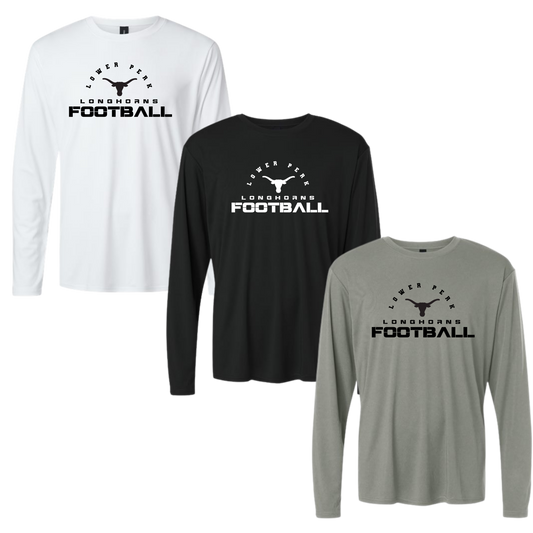 Longhorns Dri Fit LS Performance Tee - Program Football