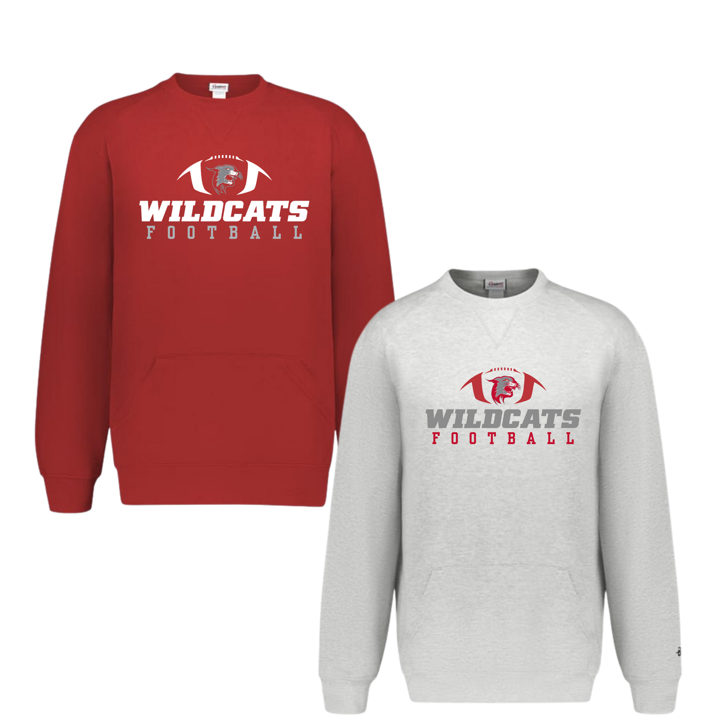 OJR Wildcats Football Unisex Crewneck With Front Pockets- Safety