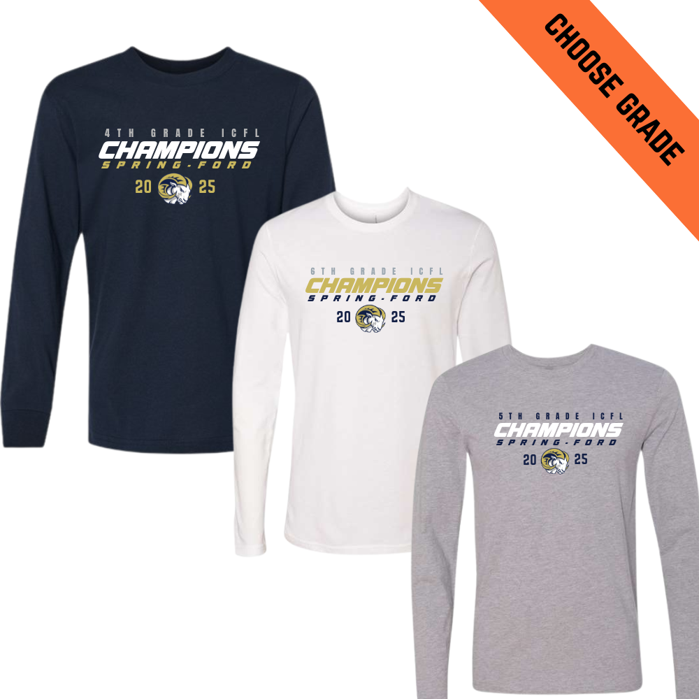 SF Football Champions Long Sleeve Tee ( 4th-6th)