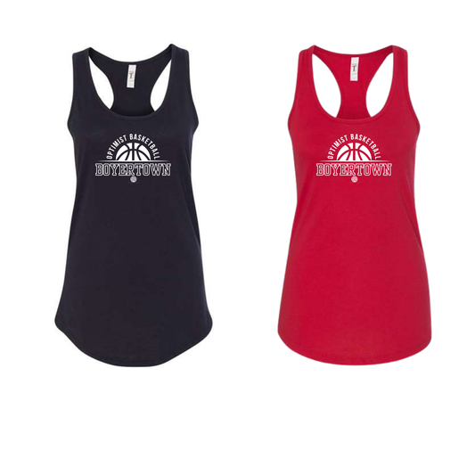 Boyertown Basketball Next Level Racerback Ladies Tank