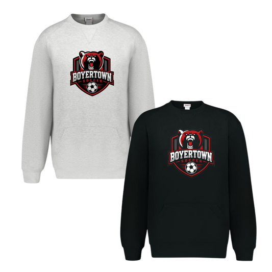 Boyertown Boys Soccer Crewneck With Front Pockets - Icon