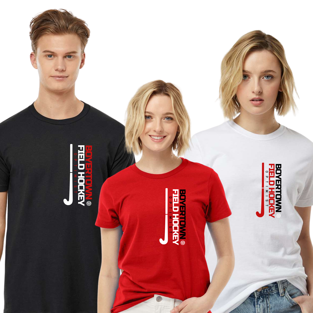 Boyertown Field Hockey Cotton Tee Vertical