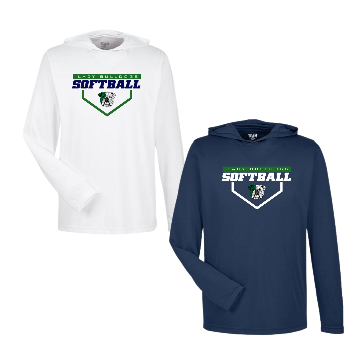 Lady Bulldogs LS Hooded Performance Tee