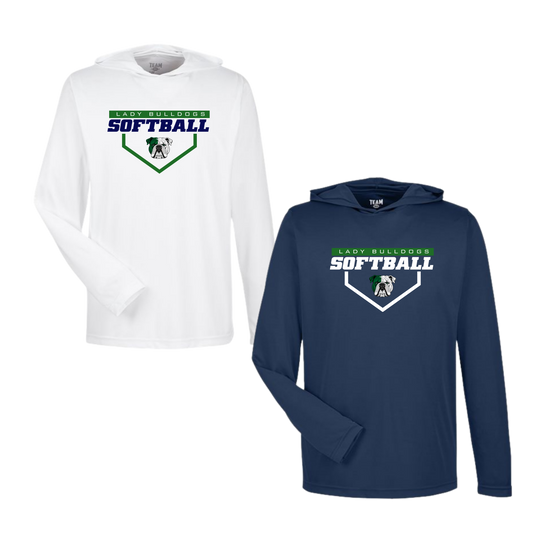 Lady Bulldogs LS Hooded Performance Tee