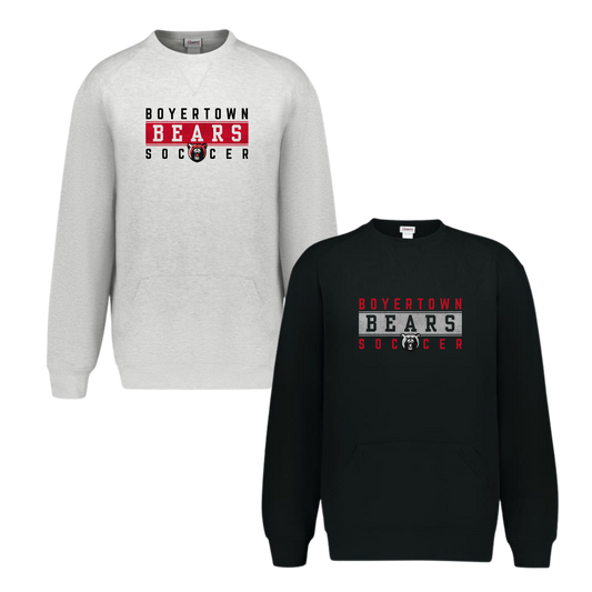 Boyertown Boys Soccer Crewneck With Front Pockets - Striker