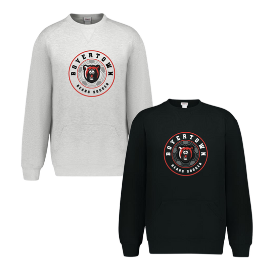 Boyertown Boys Soccer Crewneck With Front Pockets - Corner