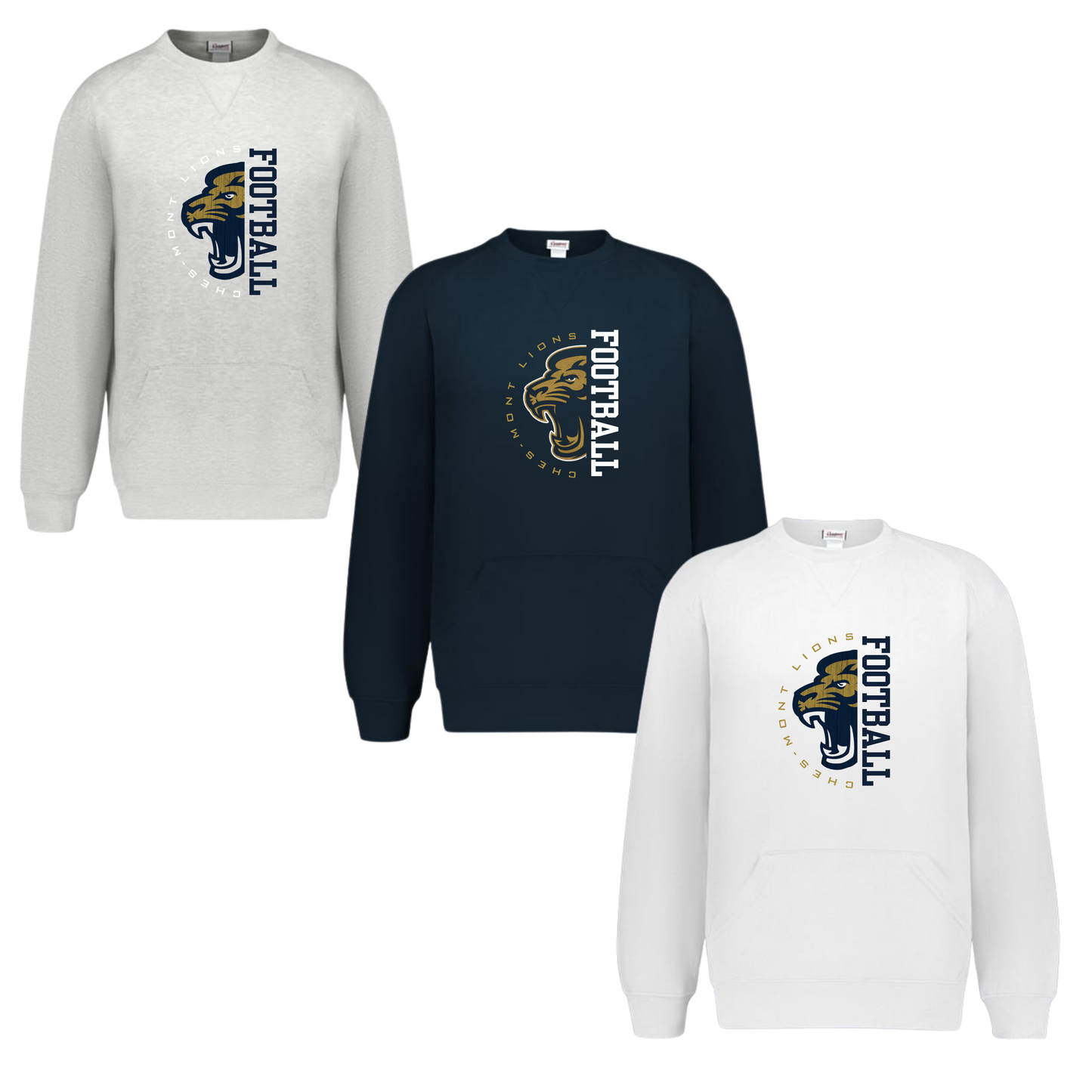 CMC Lions Unisex Crewneck With Front Pockets-Alpha