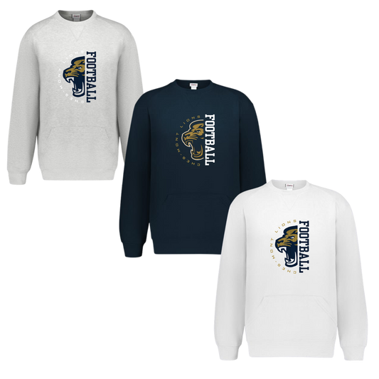 CMC Lions Unisex Crewneck With Front Pockets-Alpha