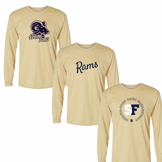 SFO Long Sleeve Performance Vegas Gold