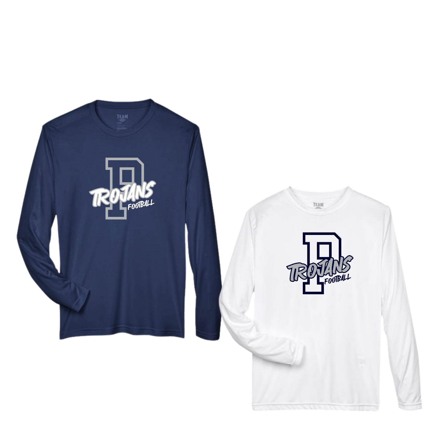 Pottstown Trojans Football Long Sleeve Dri Fit Tee Icon