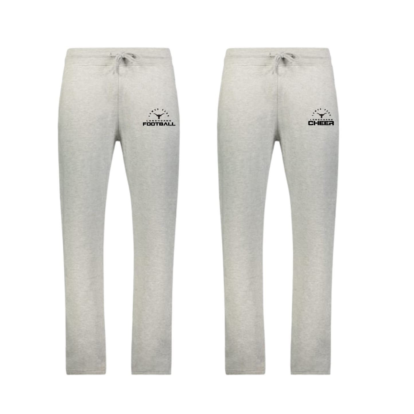 Longhorns  Badger Brand Open Bottom Sweatpants Hip Print