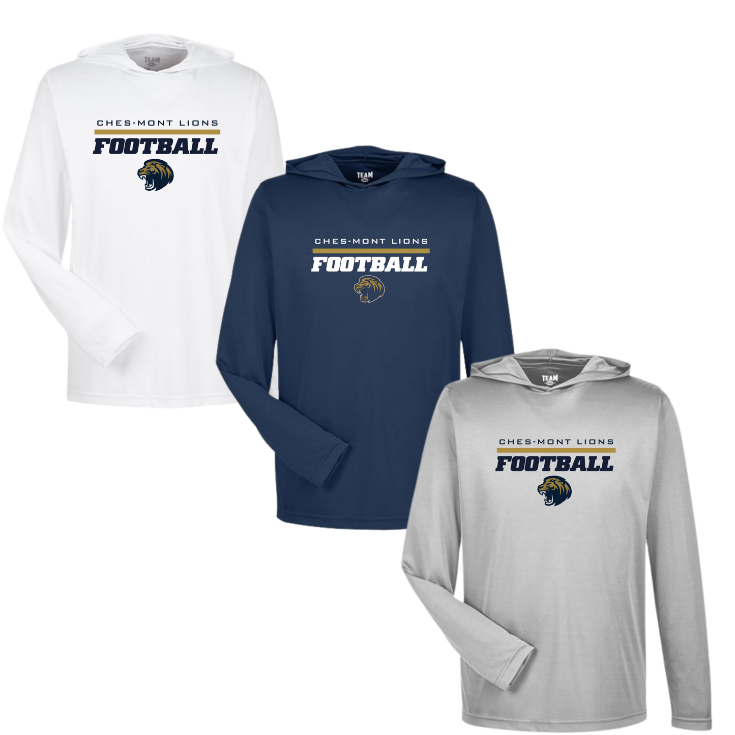 CMC Lions Long Sleeve Hooded Performance Tee - Cover 1