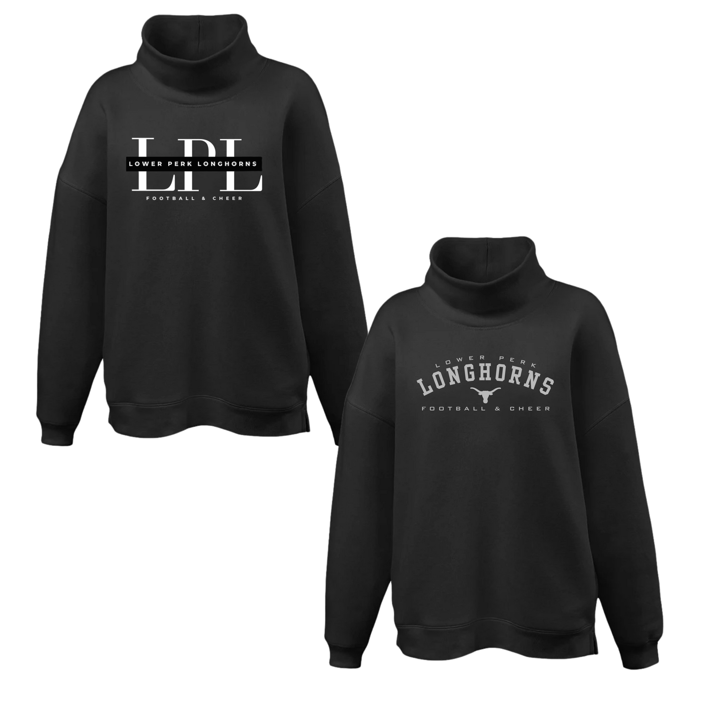 Longhorns Mockneck Womens Crew