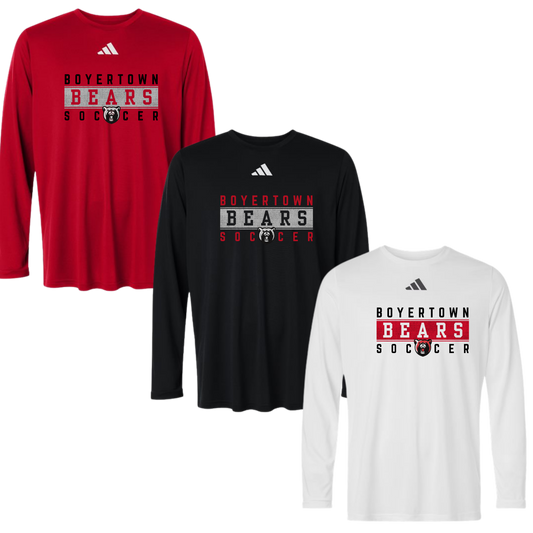 Boyertown Boys Soccer Adidas Pregame Long Sleeve Tee - Striker