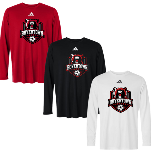 Boyertown Boys Soccer Adidas Pregame Long Sleeve Tee - Icon