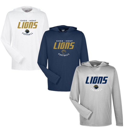 CMC Lions Long Sleeve Hooded Performance Tee - Sweep