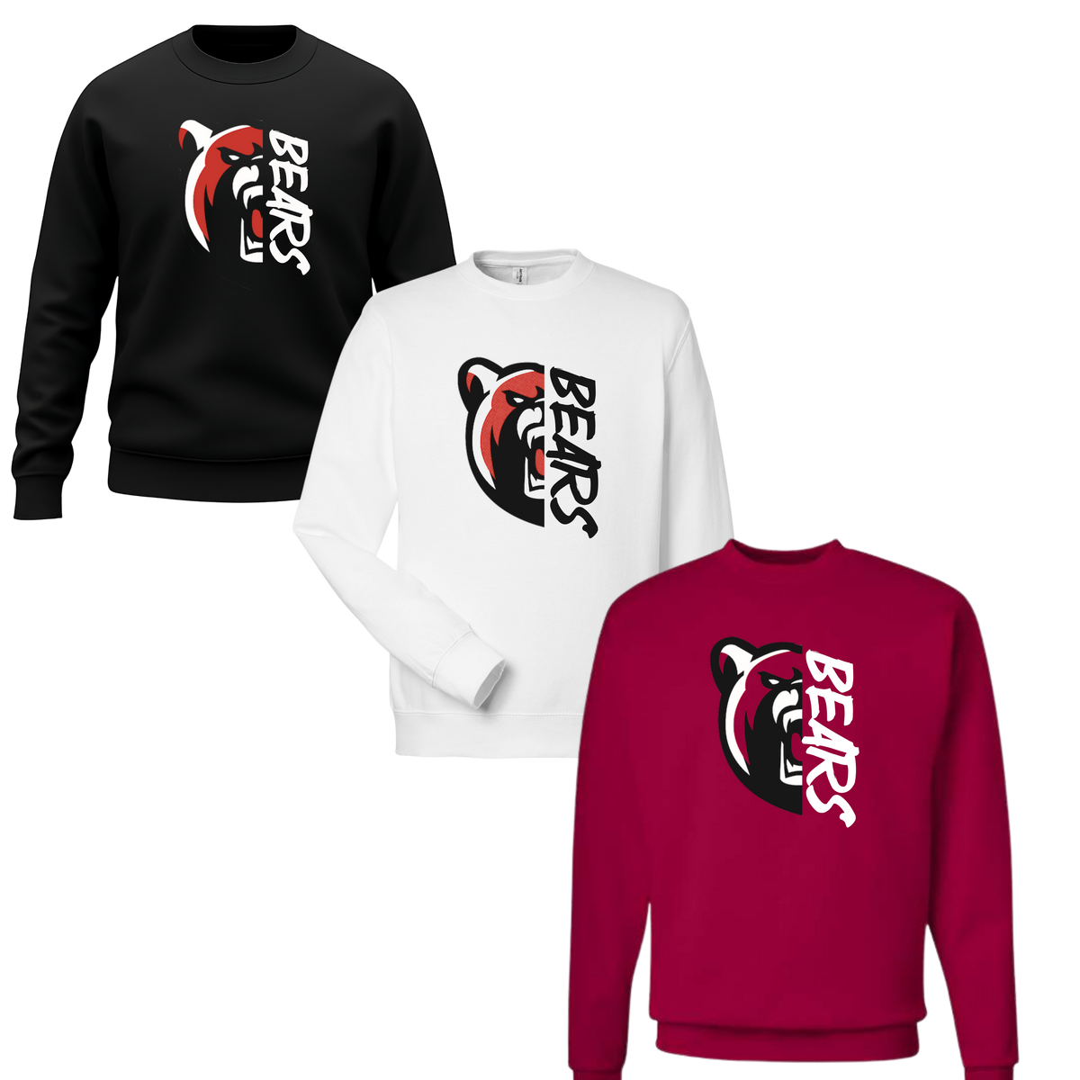 NHUF Crewneck Sweatshirt Half