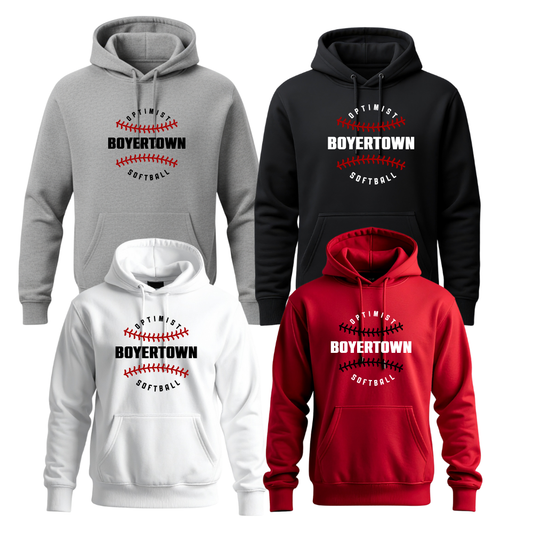Boyertown Optimist Softball Seams Unisex Hoodie