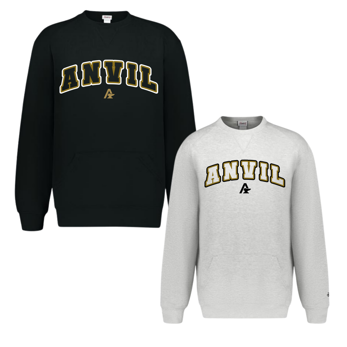 Anvil Unisex Crewneck With Front Pockets